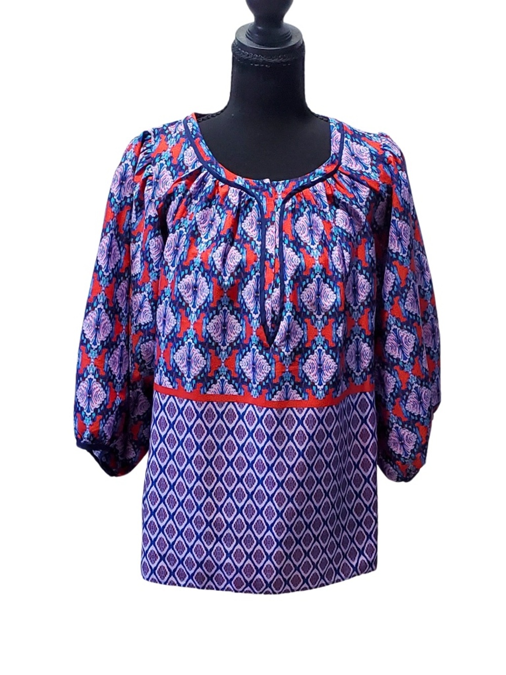 Collective Concept Boho Pasley blouse Size medium. 100% polyester.